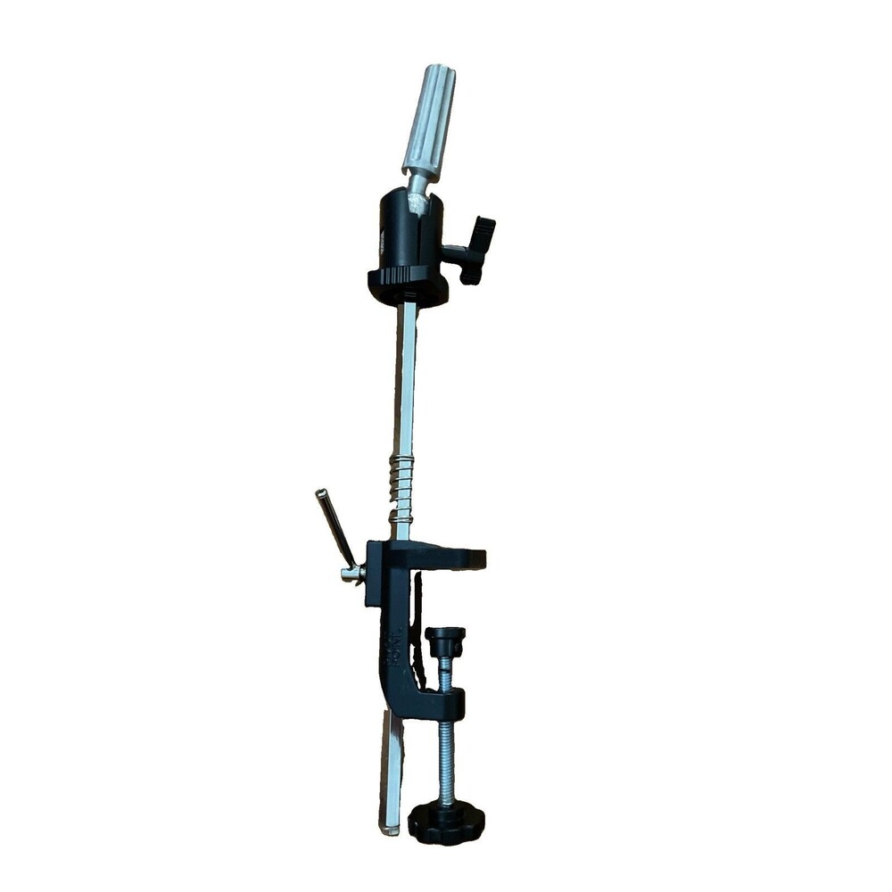 Pivot Point Adjustable Metal C-Clamp Mannequin Head Holder Table Mount